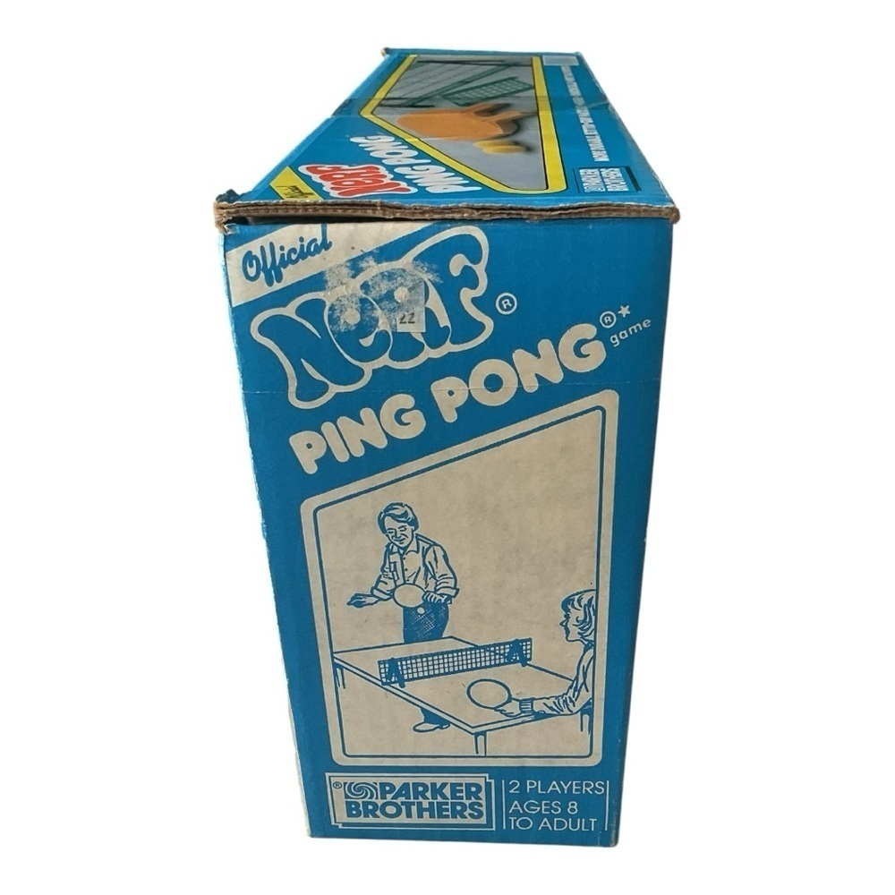 Vintage Nerf Ping Pong Set β Parker Brothers β Turns Any Table Into Ping Pong β - Picture 3 of 6